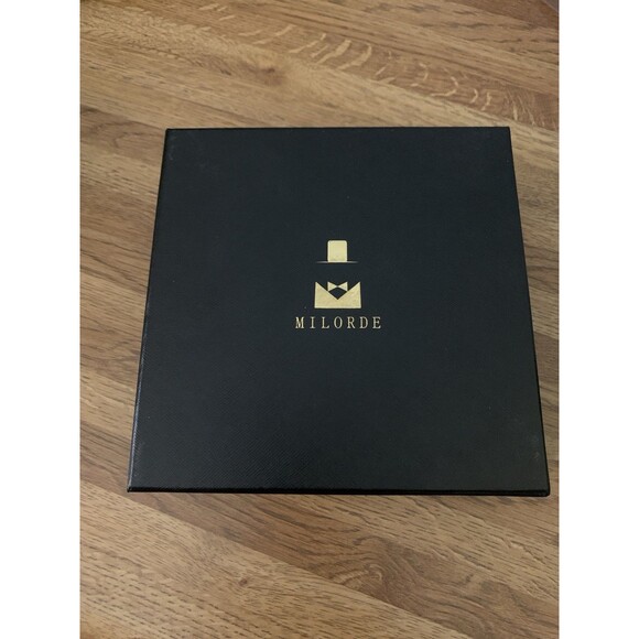 Milorde Brown Dress Belt Men's Size 36 Genuine Leather NEW in Box - Picture 2 of 3